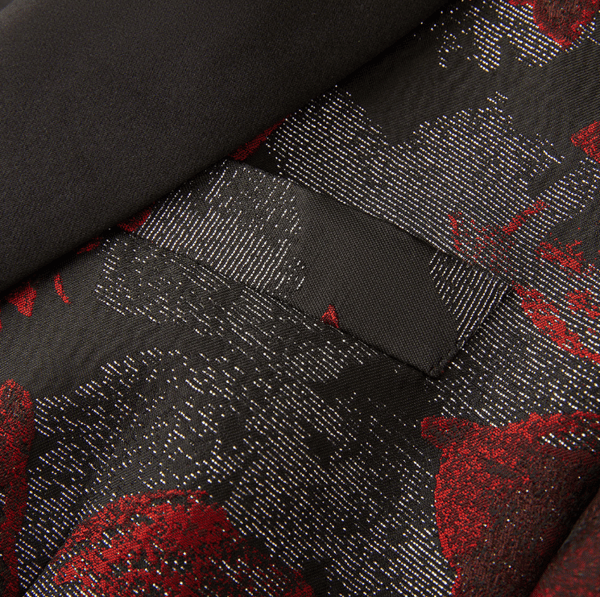 Jacquard Coat Slim Fit Blazer för män L