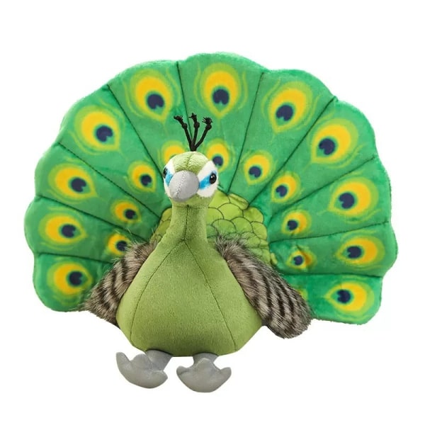 25*30CM Søde Zoo Souvenir Påfugl Ppen Hale Ornamenter Dukker green