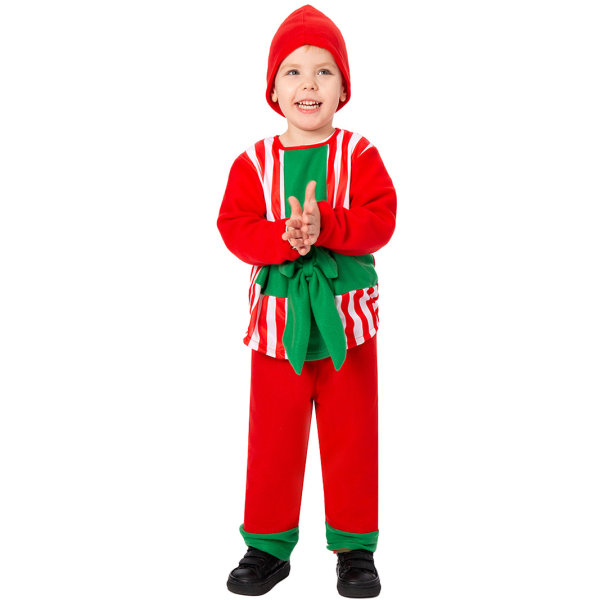 Julgåva Box Kostym för Barn, Julkläder för Pojkar och Flickor, Ärmlös Cosplay S