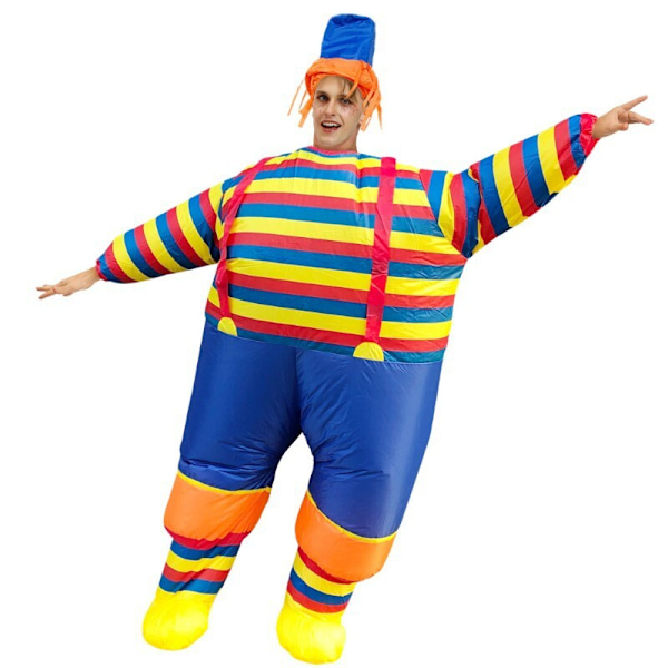 Uppblåsbar kostym Vuxen clownfest Halloween kostym type2