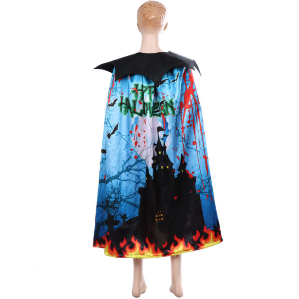 Barns dubbellagers printed mantel Halloween Dress Up