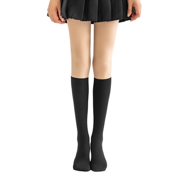 Mock Thigh High Strumpor Höga strumpor för kvinnor flesh colour2