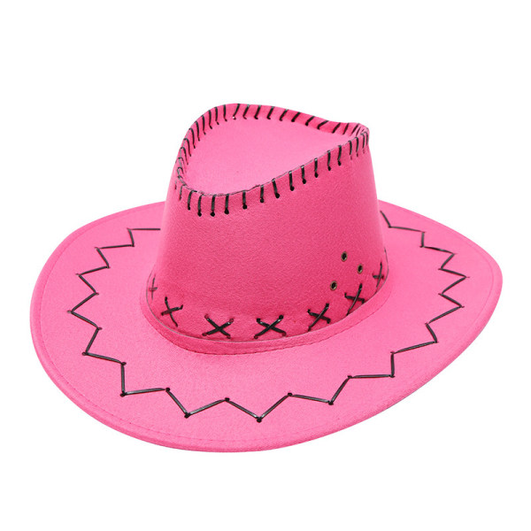 Cowboyhatt Hatt med bred brätte pink