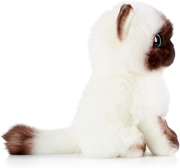 Knusende Emuleret Siamese Kat Plysdyr Legetøj 20cm