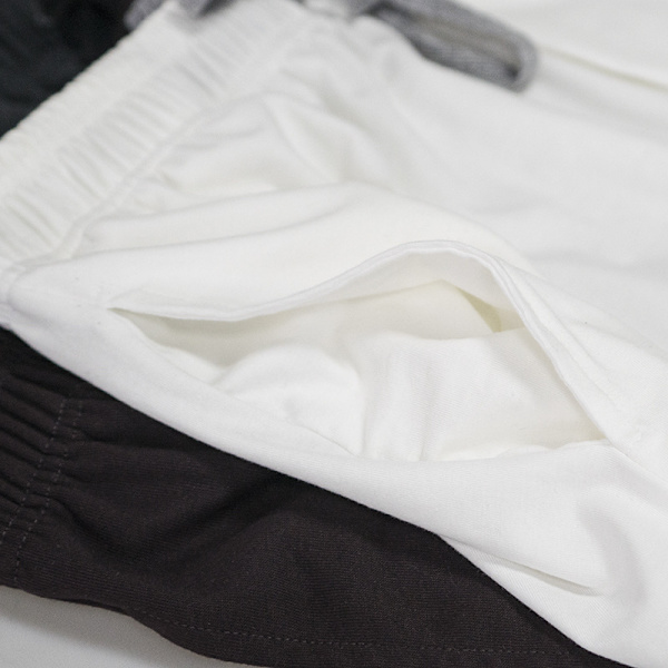 Pyjamasbyxor i bomull för män med fickor Red L