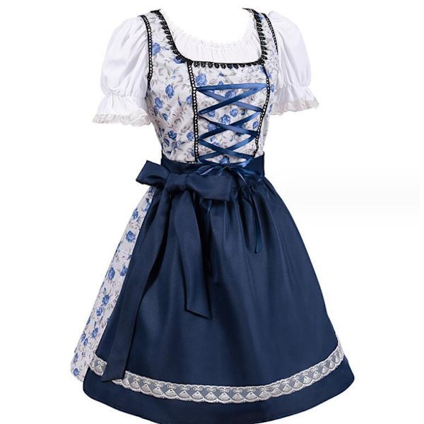 Naisten Oktoberfest-asu Halloween Cosplay-palvelijan asu L