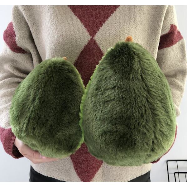 Fluffy Avocado Frugt Pude Figur 60CM