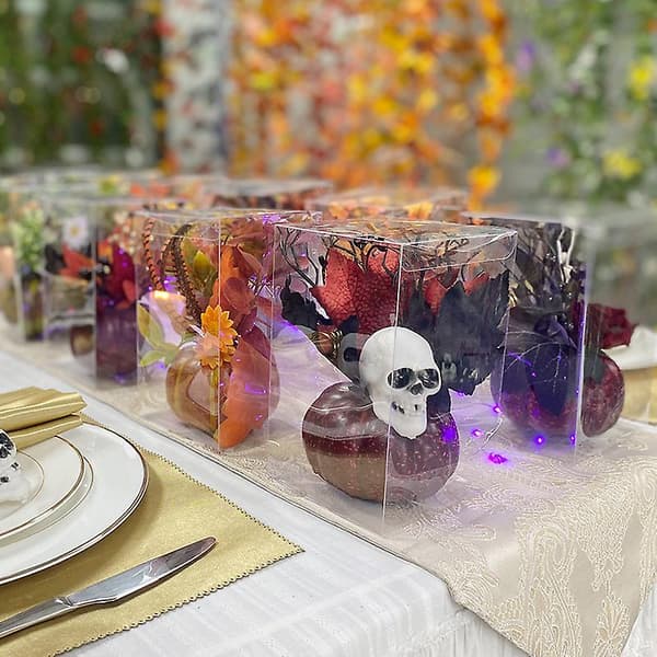 Kunstig gresskarpynt til Halloween, 9 tommer Style 10