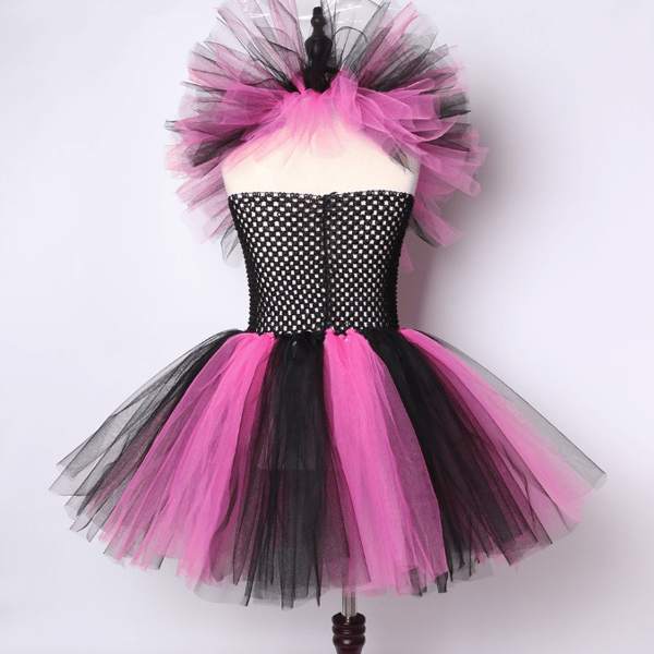 Halloween barn häxa tutu kostym S