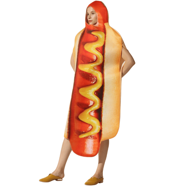Hot Dog kostym för vuxna