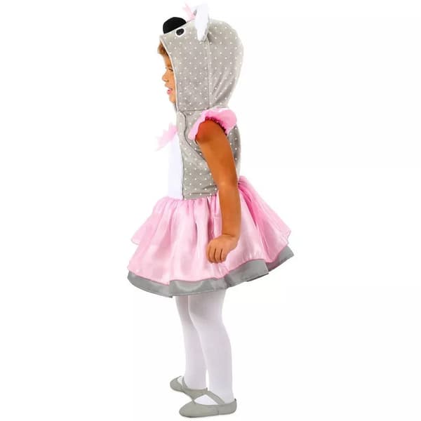 Rosa Koala Klänningar, Handskar & Skor 3-Dels Set för Barn 100cm