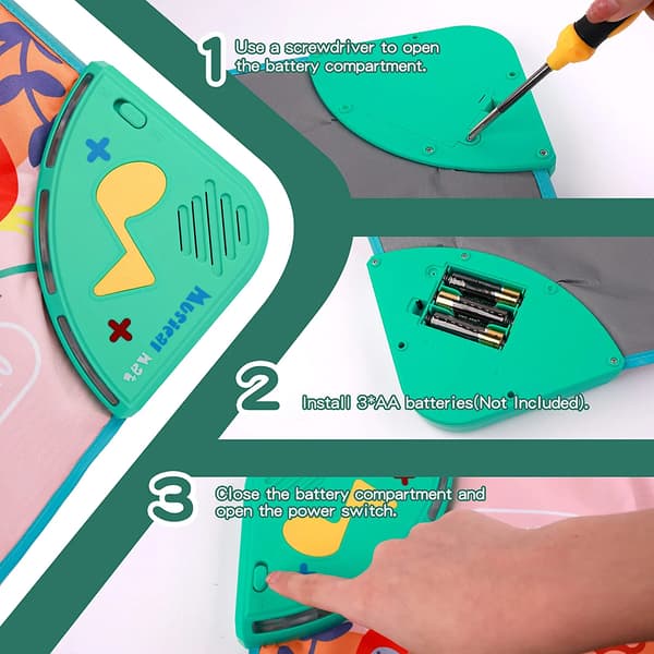 Kids Musical Piano Mats Musik Dans Lekmatta B