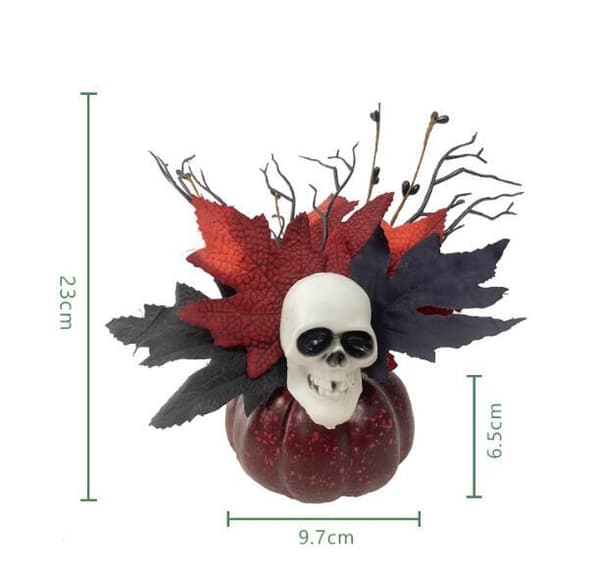 Halloween Lønnblad Gresskar Bær Ornament Dekorasjon Style 13