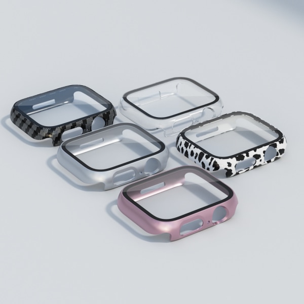 Hard Case med skjermbeskytter kompatibel med Apple Watch Series pink 45mm