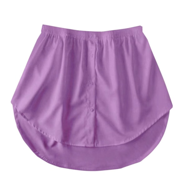 Little Fart Curtain blus för lösfåll för kvinnor violet l