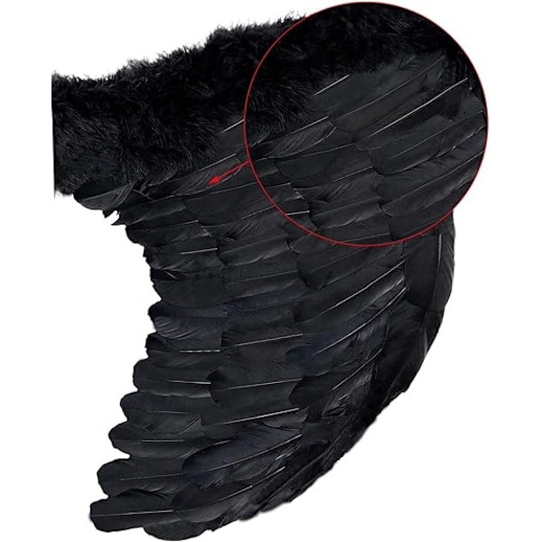 Englevinger til Voksne Hvide Englevinger Halloween Jul Black