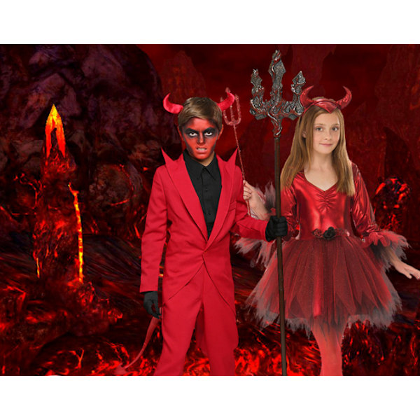 Devilkostym för flickor och pojkar, Halloweenklänning Boys M