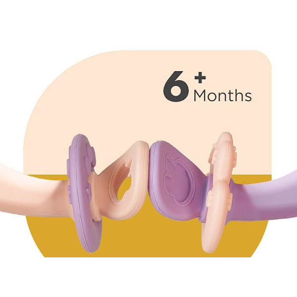 2PK Babyskje Sett Silikonskje Pink-Purple