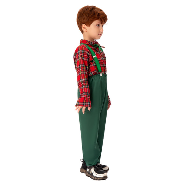 Boys Christmas Ugly 3-delade kostymer med topp, byxor & slips XL