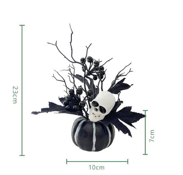 Halloween Lønnblad Gresskar Bær Ornament Dekorasjon Style 12