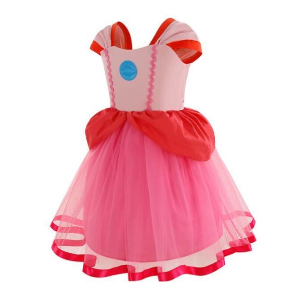 Girls Pink Princess Dress Party Dress up pink 130cm