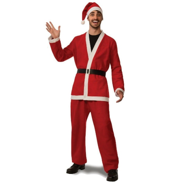 Vuxna jultomtens juldräkter Långärmade outfits red
