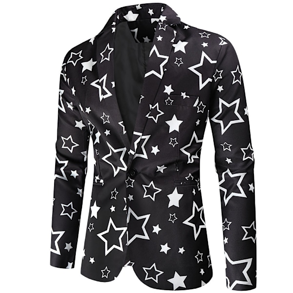 Herrar Julblazer - Fult X-Mas Semester Mönster Outfit 4XL