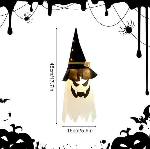 Ripustusvalot Noitakypärä LED Halloween-valoköynnös Warm Color 3PCS