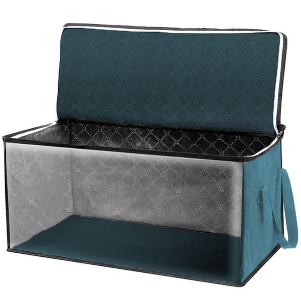 2 Pak Foldbare Storeposer til Dyner Blue