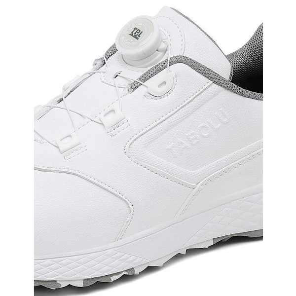 Dam Golfskor Spikeless Vattentäta Golf Sportsneakers White Grey 36