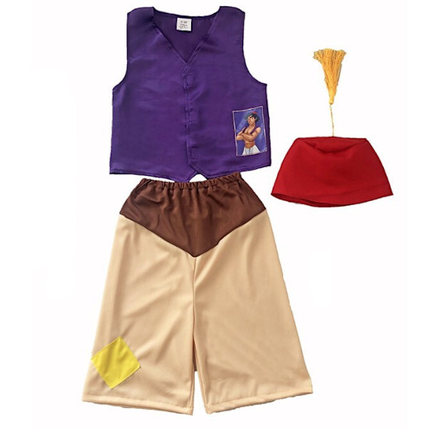 Mytologi Aladdin Magic Lamp Cosplay kostym för barn 100-115cm