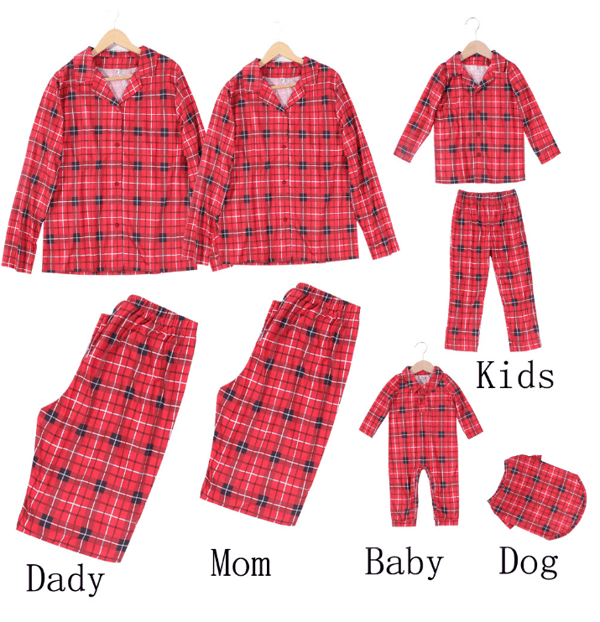 Julfamiljsmatchande pyjamas för julhelgen Children 8-9Y