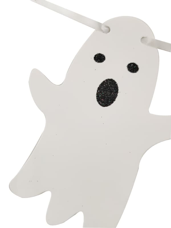 2 Paris Halloween Horror Spooky Ghost Papirflagg Trekkfest Dekorasjon