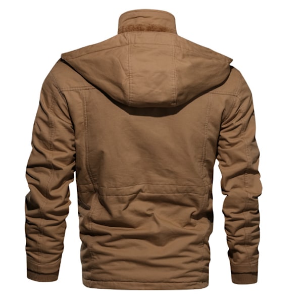 Vinter Casual Thicken Jacketjacka för män brown M