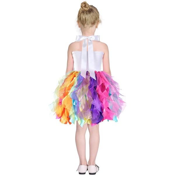 Tyttöjen Tutu-mekko, Kimaltavaa Sekvensoitua Tullea Prinsessan Syntymäpäiväjuhla-asu Colorful 6T