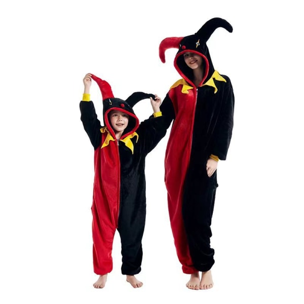 En pyjamas med clowntema för både vuxna och barn 100