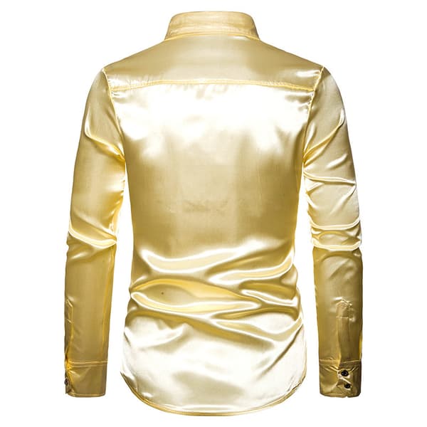 Herrar Glittrande Sekvens Disco Party Klänningar Gold S