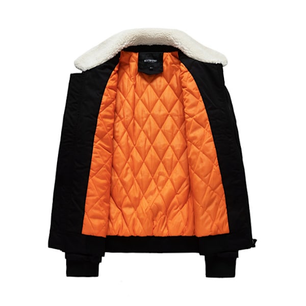 Herrjackor Full Zip Vintervarma kappor Ytterkläder black XXL