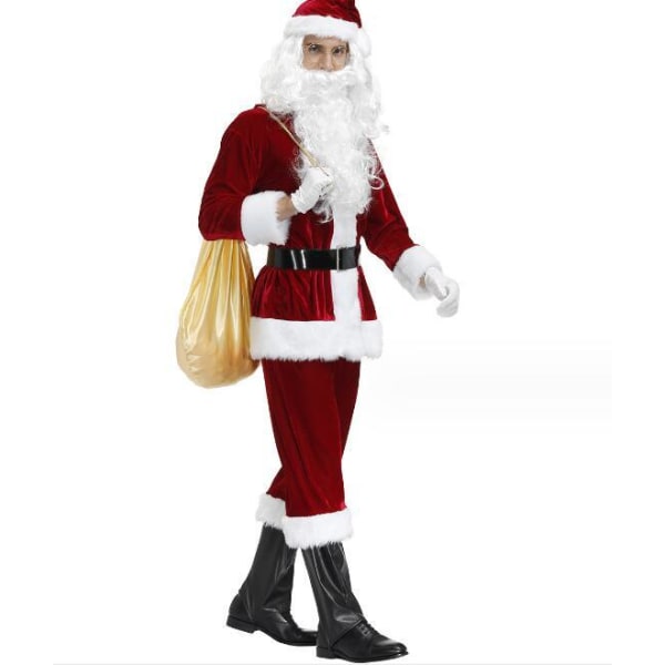 Jultomtekostym för män med tillbehör XL