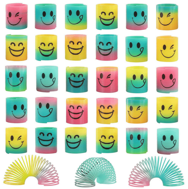 10st Rainbow Coil Spring Sortiment, Party Favor för barn