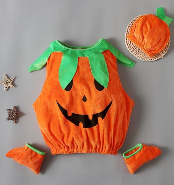 Halloween Græskar Kostume til Børn 80CM