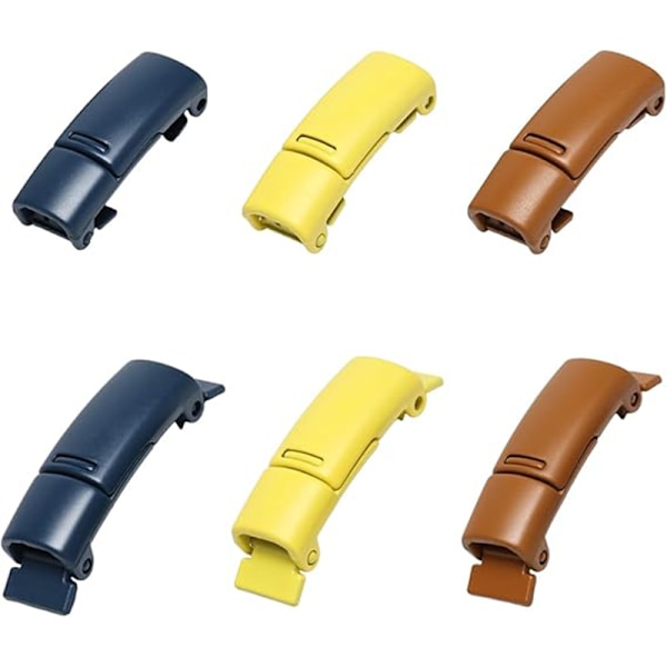 6 st Skosnören Spänne Lås Metall Snabb Magnetisk Utan Knytning Set 5