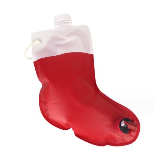 Julegave-formet drikkepose Red