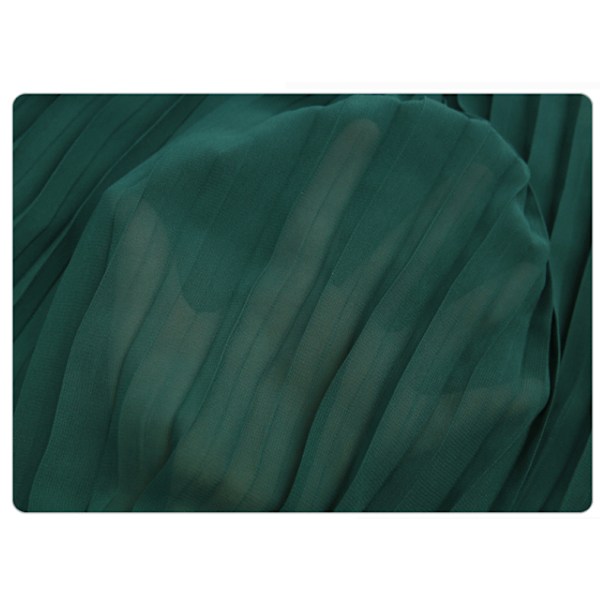 Dam Elastisk Midja Plisserade Chiffong Culottes Croppade Vida Ben Flödiga Byxor red 5XL