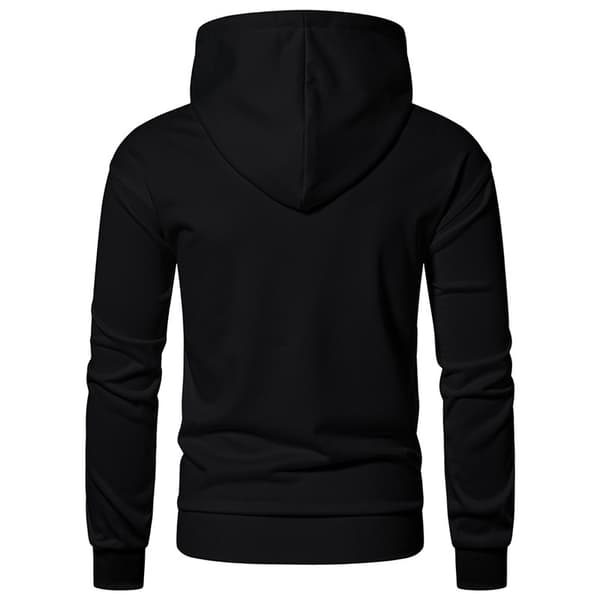 Fleecehettegenser med full glidelås for menn Black 2XL