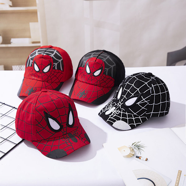 Spiderman Baseballcaps for Gutter med Justerbar Stropp Red 2