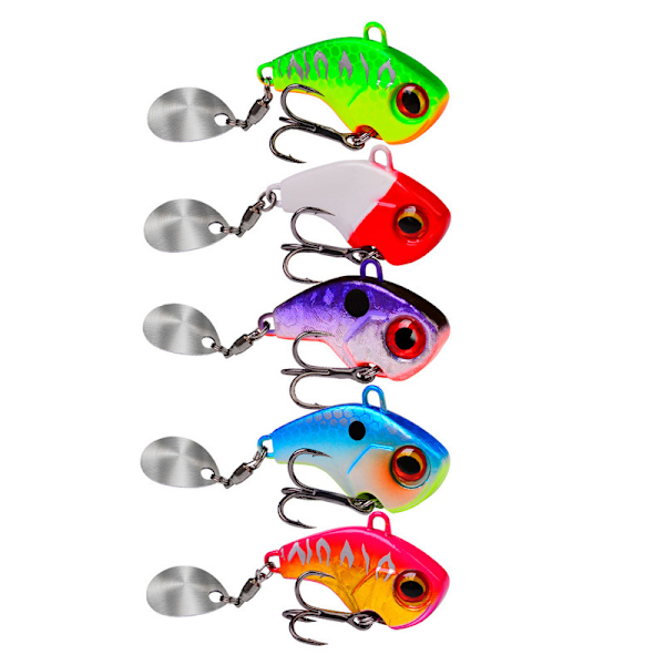 Metall Fiskedrag Långkastande Bete Fiske Jigg Set 6G/5PCS