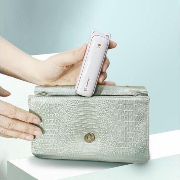 Mini Kitten Portable Folding Handheld Fläkt Pink
