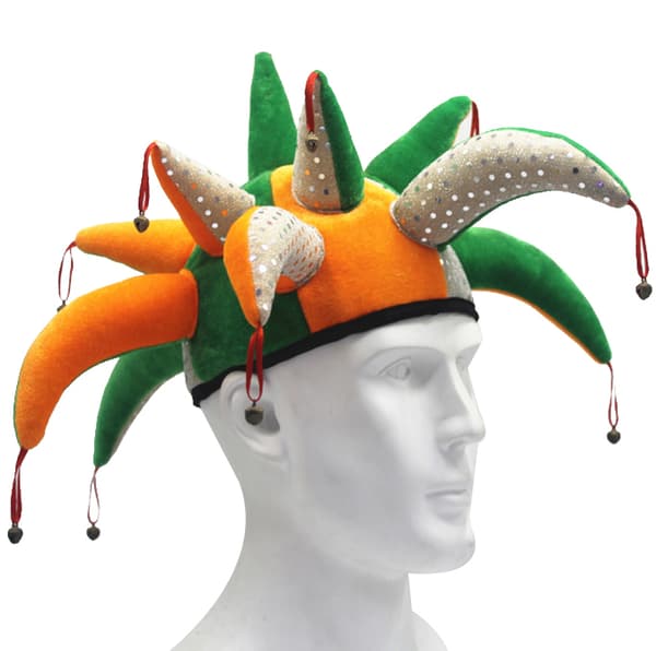 Halloween Clown Mardi Gras Party kostym hatt