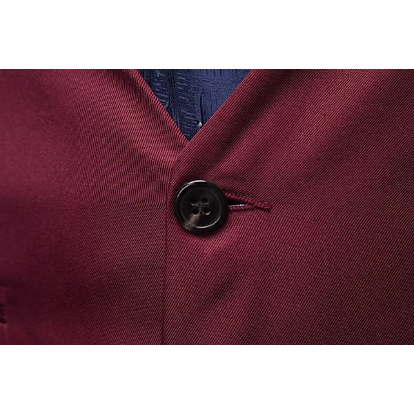 Miesten Virallinen Puku Liivi Slim Fit Rentoutunut Liikepukeutumisliivi Grey L